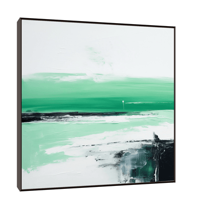Empty beach - ArtDeco Canvas