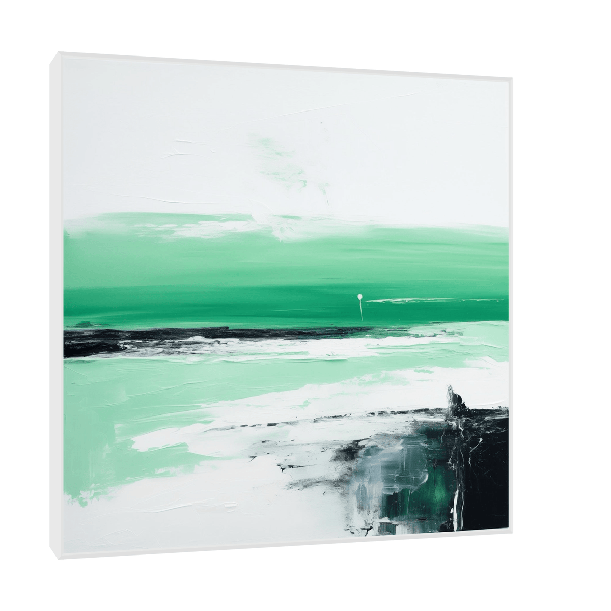 Empty beach - ArtDeco Canvas