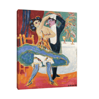 English Dancing Couple, Ernst Ludwig Kirchner - ArtDeco Canvas