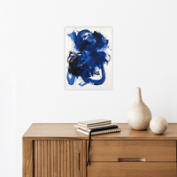 Erratic blue strokes - ArtDeco Canvas