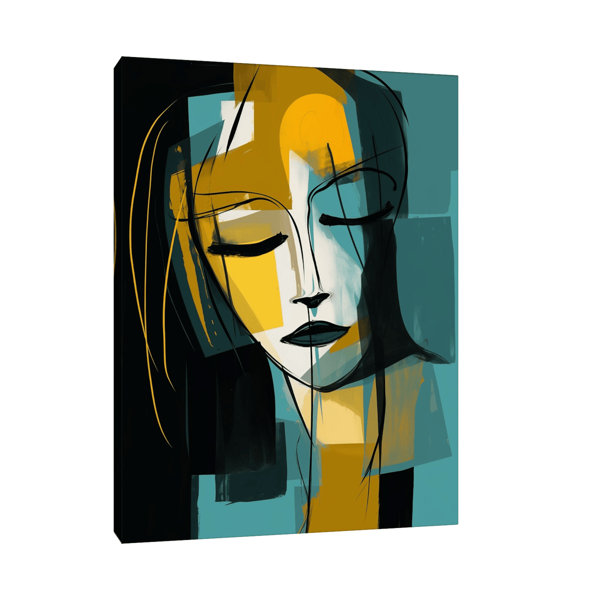 Face of sadness - ArtDeco Canvas