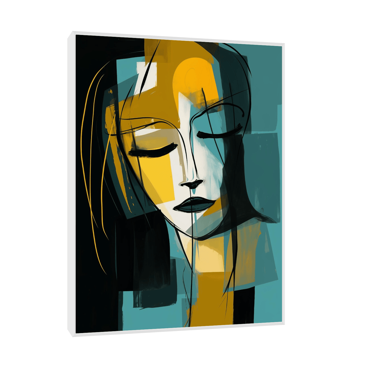 Face of sadness - ArtDeco Canvas