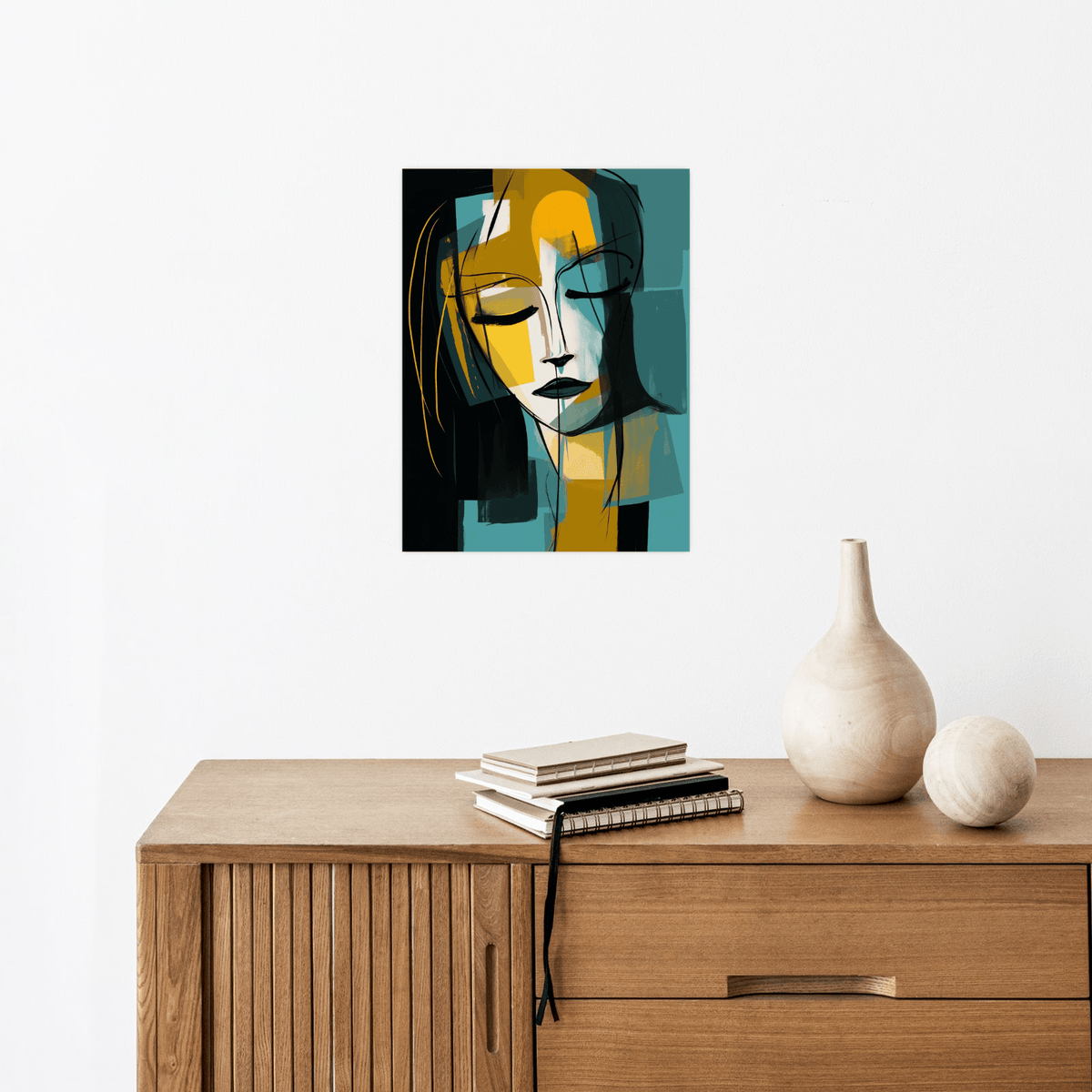 Face of sadness - ArtDeco Canvas