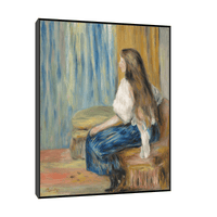 Femme aux longs cheveux, Pierre-Auguste Renoir - ArtDeco Canvas