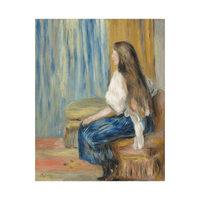 Femme aux longs cheveux, Pierre-Auguste Renoir - ArtDeco Canvas