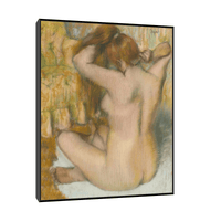 Femme nue, de dos, se coiffant, Edgar Degas - ArtDeco Canvas