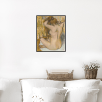 Femme nue, de dos, se coiffant, Edgar Degas - ArtDeco Canvas