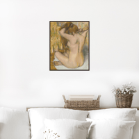 Femme nue, de dos, se coiffant, Edgar Degas - ArtDeco Canvas