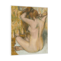 Femme nue, de dos, se coiffant, Edgar Degas - ArtDeco Canvas