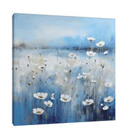 Field of white flowers - ArtDeco Canvas