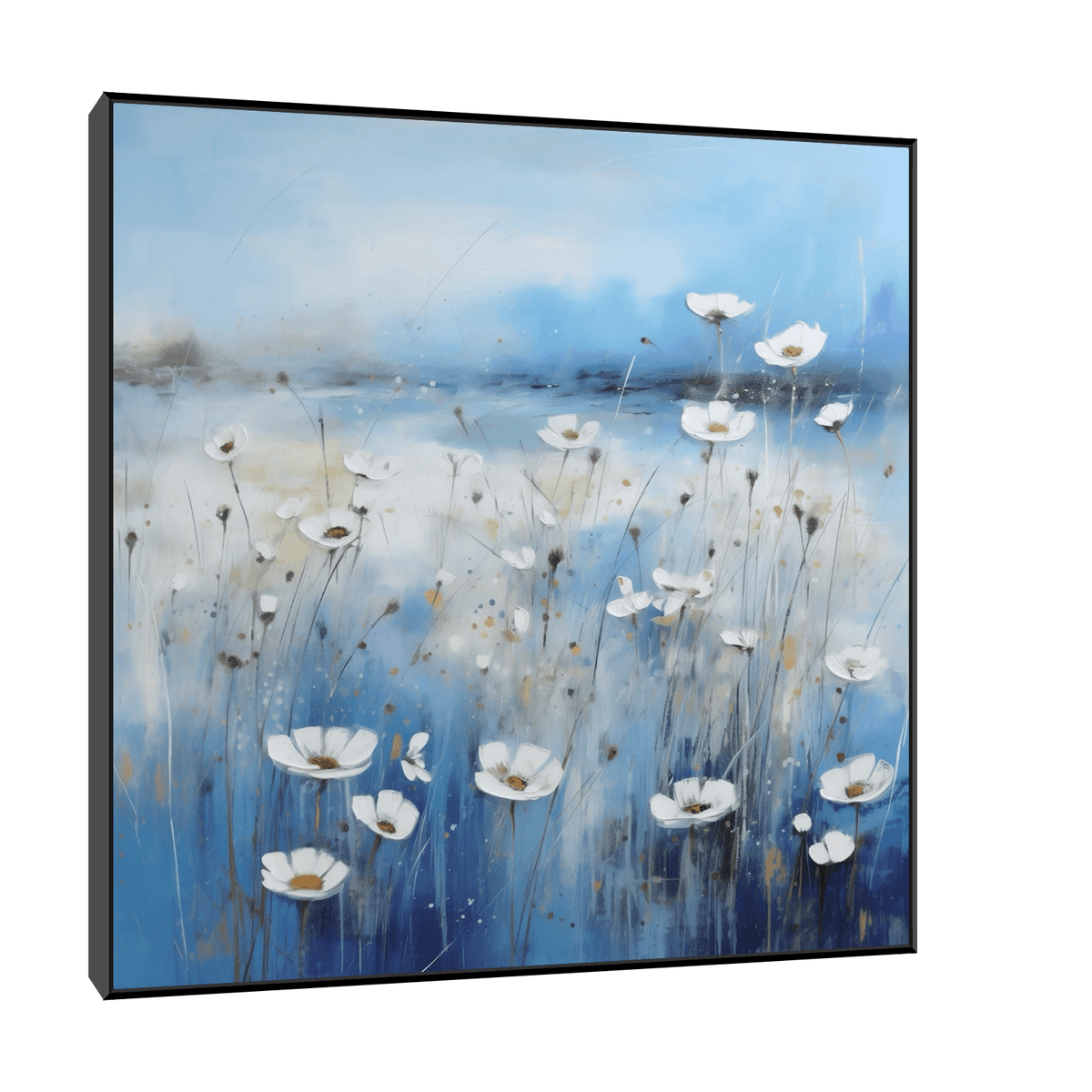 Field of white flowers - ArtDeco Canvas