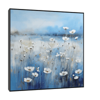 Field of white flowers - ArtDeco Canvas