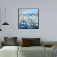 Field of white flowers - ArtDeco Canvas