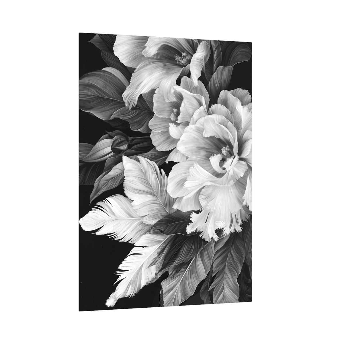 Floral arrangement mono - ArtDeco Canvas