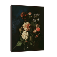 Floral arrangement on dark background - ArtDeco Canvas