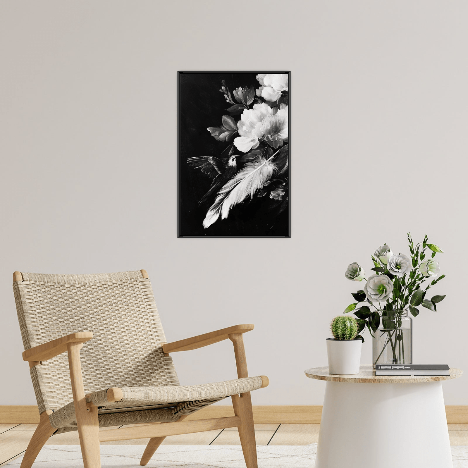 Floral close encounter - ArtDeco Canvas