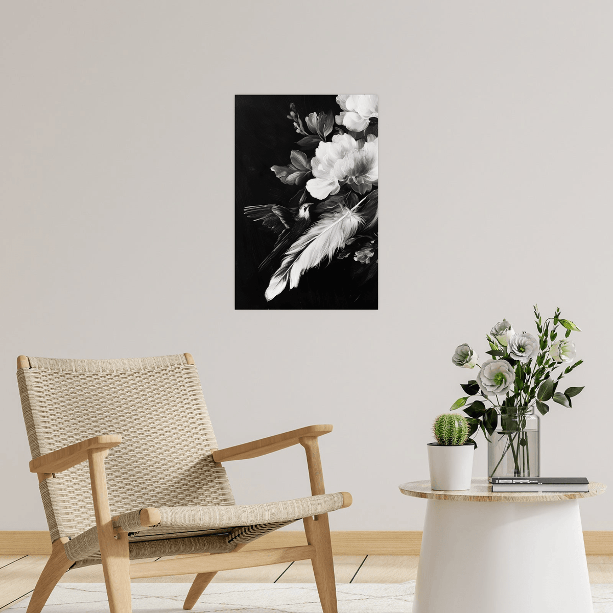 Floral close encounter - ArtDeco Canvas