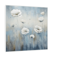 Floral fantasy in blue - ArtDeco Canvas