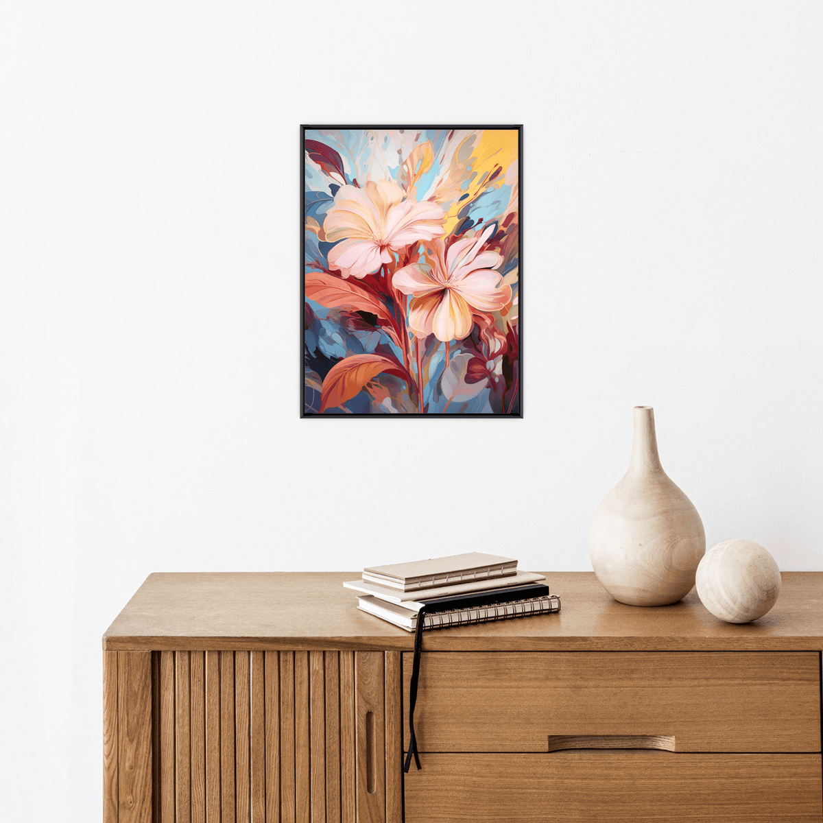 Floral scene - ArtDeco Canvas