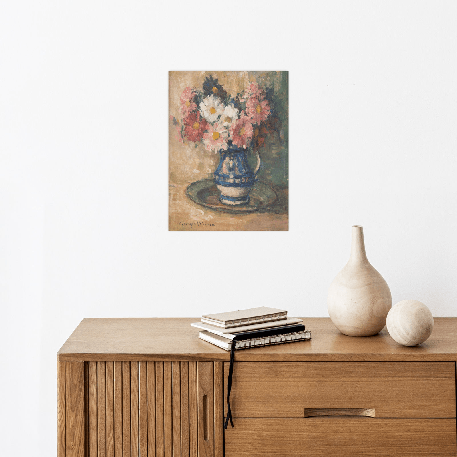 Flower still life, Georges Morren - ArtDeco Canvas