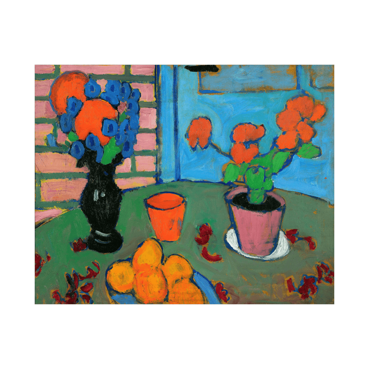 Flowers And Oranges, Alexej von Jawlensky - ArtDeco Canvas