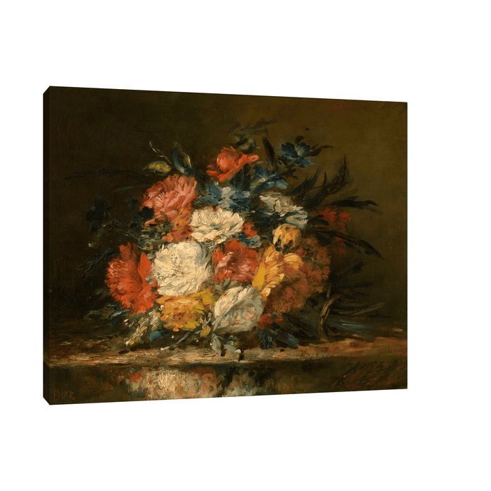 Flowers, Narcisse-Virgile Diaz de La Peña - ArtDeco Canvas