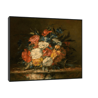 Flowers, Narcisse-Virgile Diaz de La Peña - ArtDeco Canvas