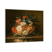 Flowers, Narcisse-Virgile Diaz de La Peña - ArtDeco Canvas