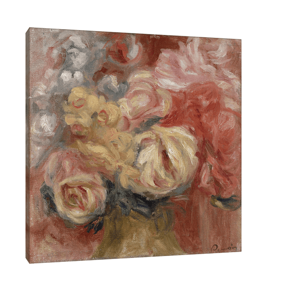 Flowers, Pierre-Auguste Renoir - ArtDeco Canvas