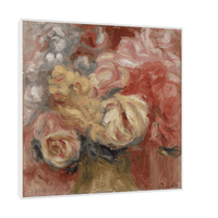 Flowers, Pierre-Auguste Renoir - ArtDeco Canvas