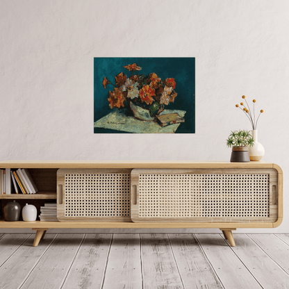 Flowers and a Book, Gheorghe Petraşcu - ArtDeco Canvas