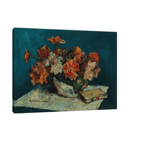 Flowers and a Book, Gheorghe Petraşcu - ArtDeco Canvas