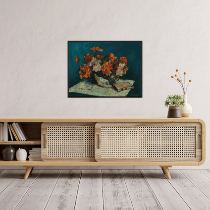 Flowers and a Book, Gheorghe Petraşcu - ArtDeco Canvas