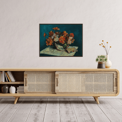 Flowers and a Book, Gheorghe Petraşcu - ArtDeco Canvas