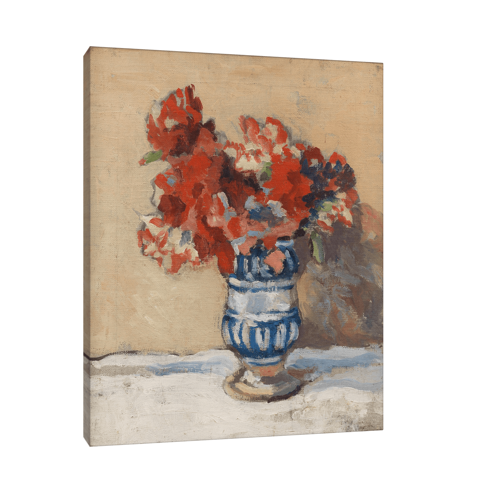 Flowers in a Blue Vase, Christopher Wood - ArtDeco Canvas