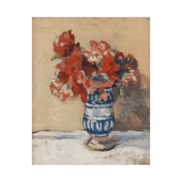 Flowers in a Blue Vase, Christopher Wood - ArtDeco Canvas