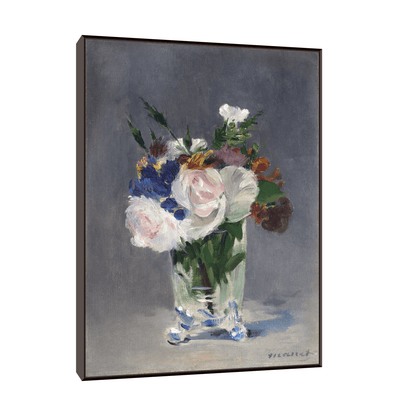 Flowers in a Crystal Vase, Édouard Manet - ArtDeco Canvas