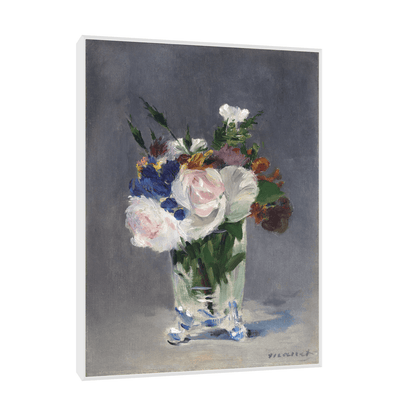 Flowers in a Crystal Vase, Édouard Manet - ArtDeco Canvas