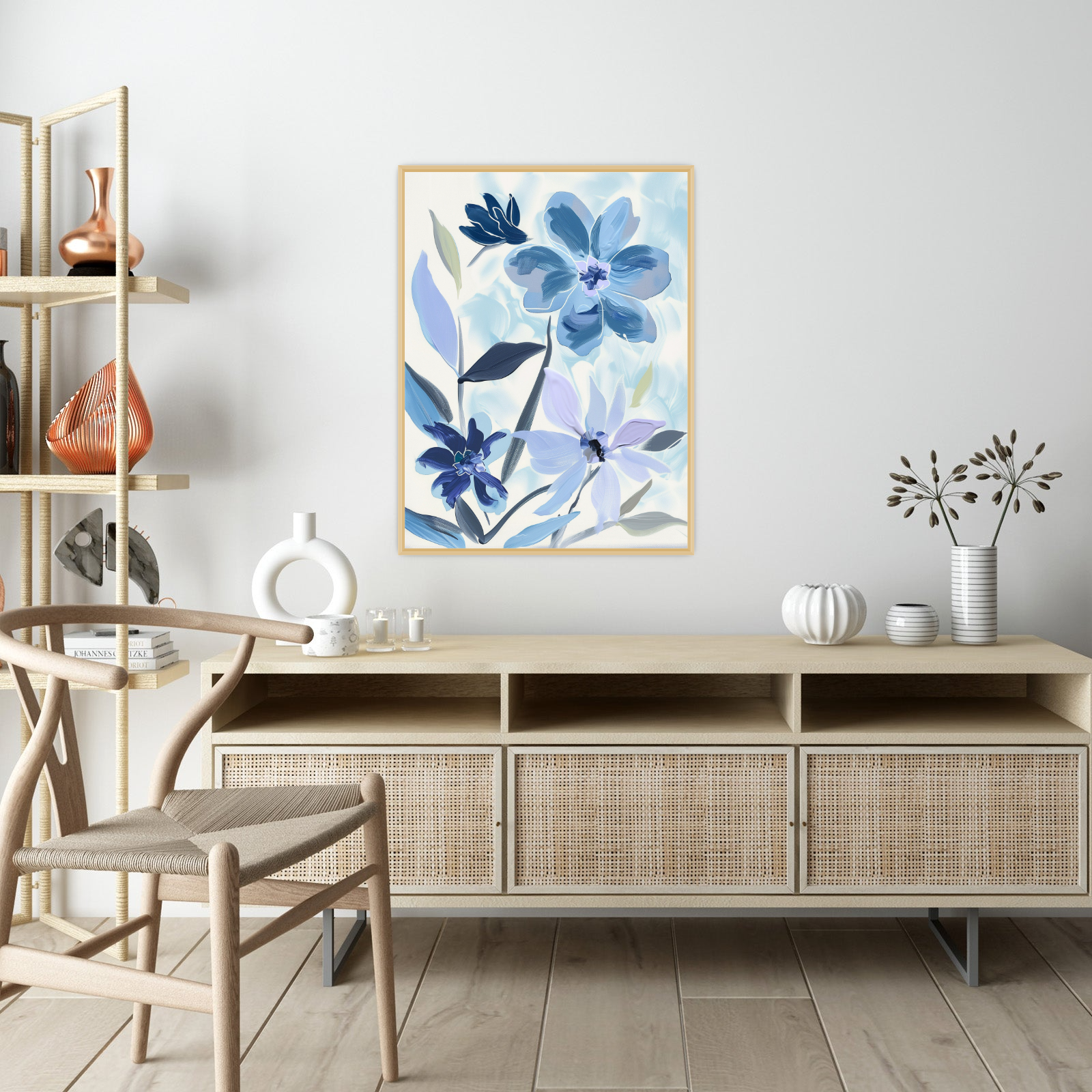 Flowers on beige