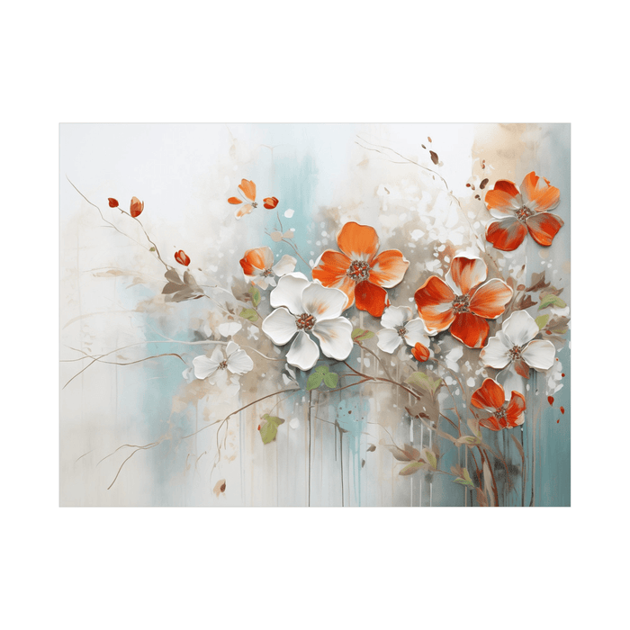 Flowers on the wind - ArtDeco Canvas