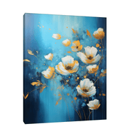 Flowers turning orange - ArtDeco Canvas