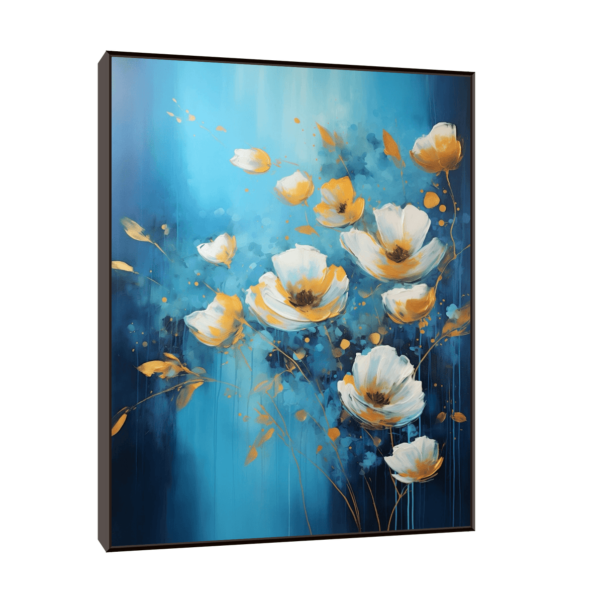 Flowers turning orange - ArtDeco Canvas