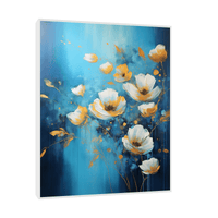 Flowers turning orange - ArtDeco Canvas