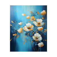 Flowers turning orange - ArtDeco Canvas