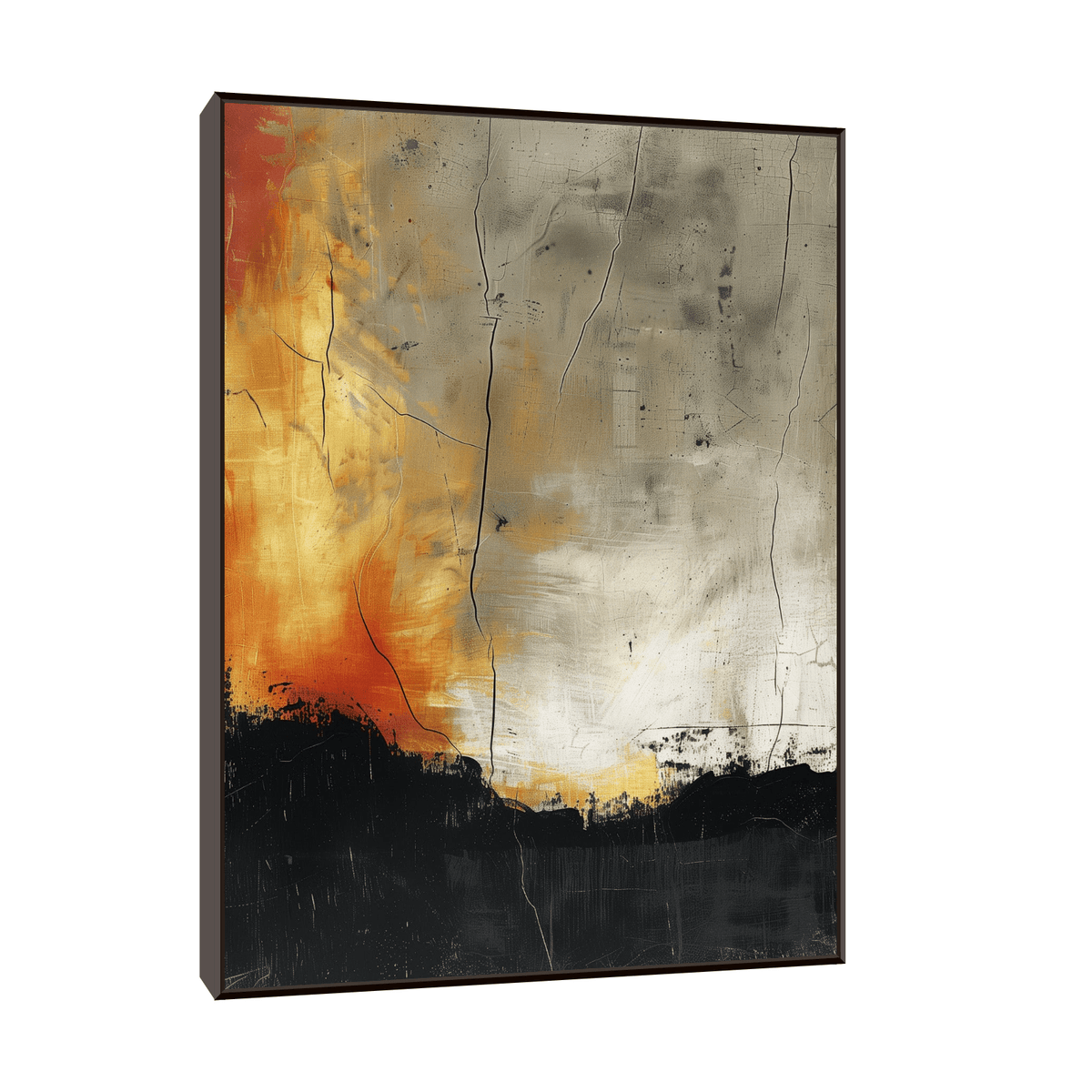 Forest fire - ArtDeco Canvas