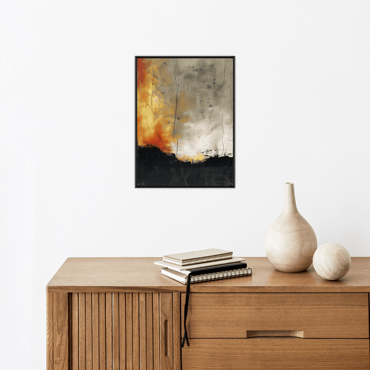 Forest fire - ArtDeco Canvas