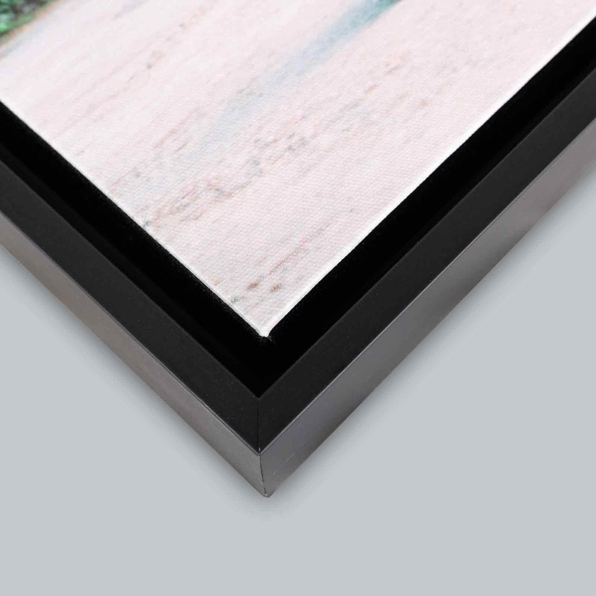 Forest lake pink reflection - ArtDeco Canvas