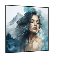 Frozen beauty in the mountains - ArtDeco Canvas