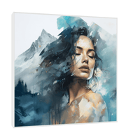 Frozen beauty in the mountains - ArtDeco Canvas