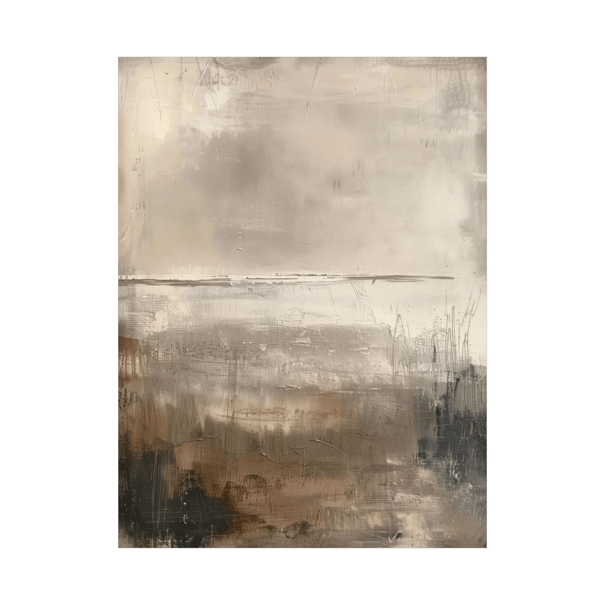 Frozen horizon - ArtDeco Canvas